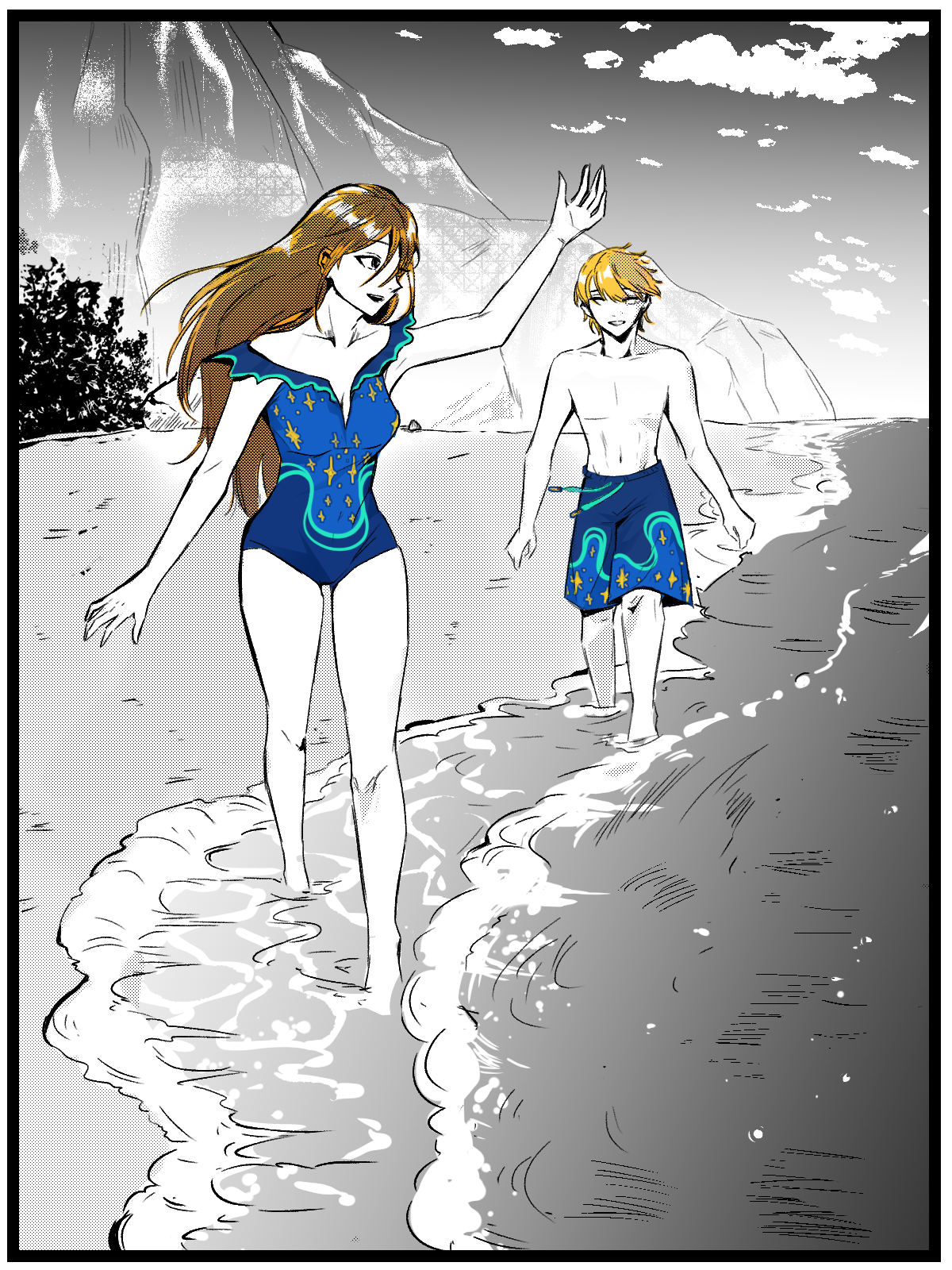 Turquoise Tides Swimwear